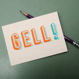 Gell! – Typografische Postkarte - Bart Verlag