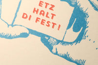Etz halt Di fest! Postkarte - Bart Verlag