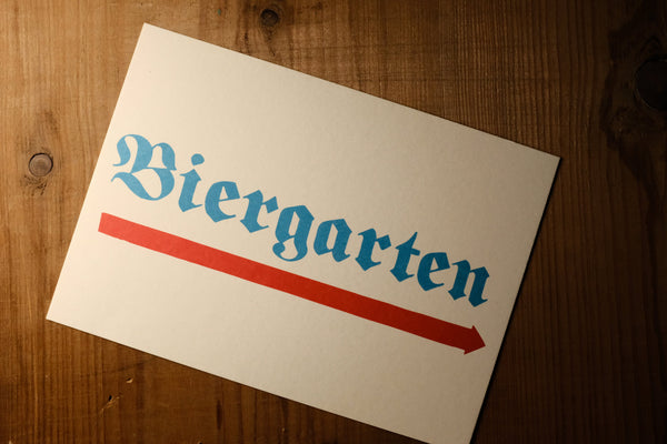 Biergarten Postkarte - Bart Verlag