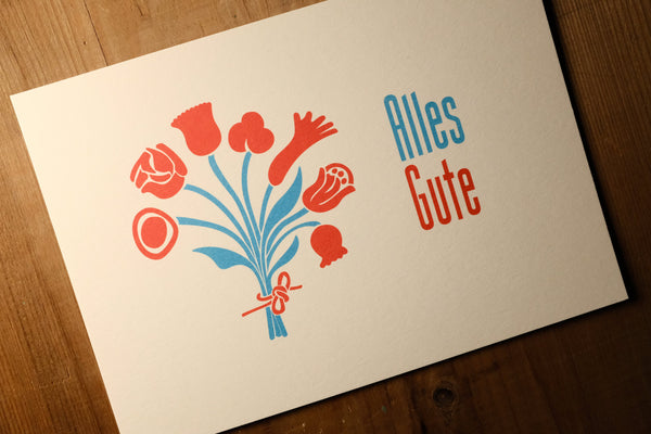 Alles Gute! Blumenstrauß Postkarte - Bart Verlag