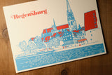 Regensburg, Wurstkuchl, Donau. Postkarte - Bart Verlag