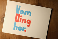 Vom Ding her... Postkarte - Bart Verlag