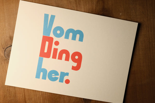 Vom Ding her... Postkarte - Bart Verlag
