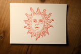 Sonne. Illustrierte Postkarte - Bart Verlag